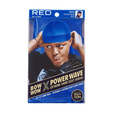 Red by Kiss Power Wave Extreme Shine Silky Durag – Blue HD123 - ANNS BEAUTY SUPPLY